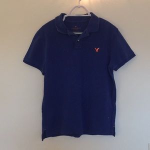Blue American Eagle Polo - Men’s